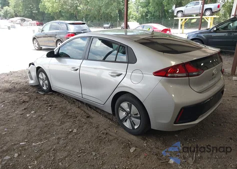 2018 Hyundai Ioniq Hybrid Blue из США, поврежденный, VIN KMHC65LC8JU062217